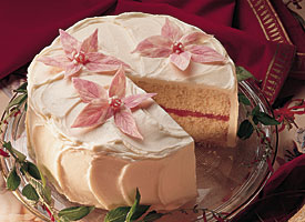 Raspberry White Chocolate Cream Cake