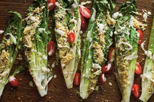 Crispy Grilled Caesar Salad recipe