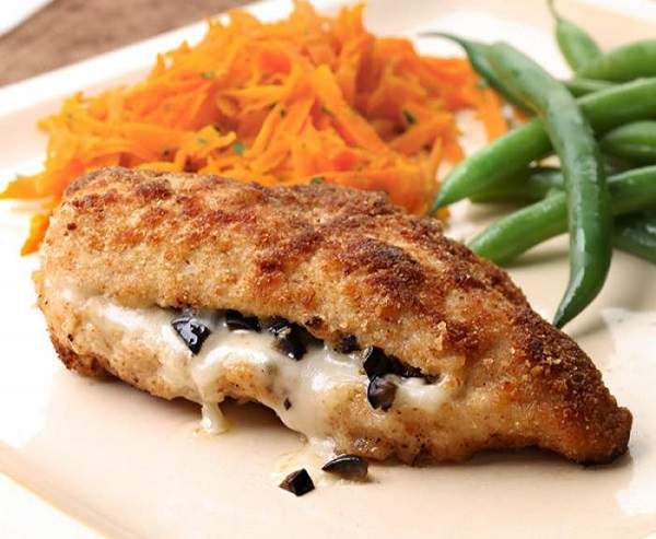 Provolone and Olive-Stuffed Chicken Breasts recipe