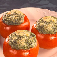 Spinach Stuffed Tomatoes