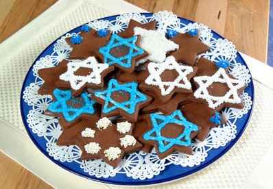 Star of David Chocolate Cookies