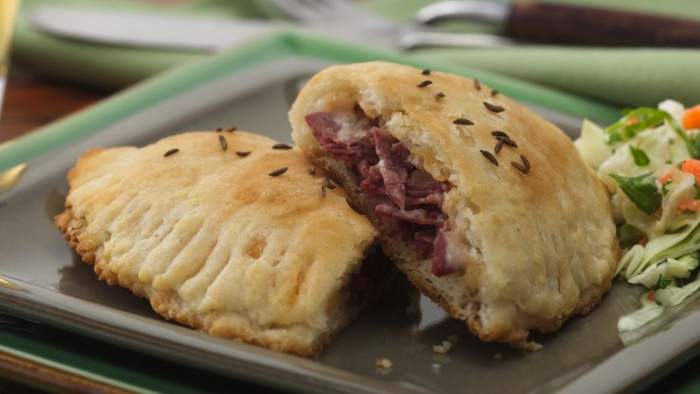 Corned Beef Biscuit Sandwiches