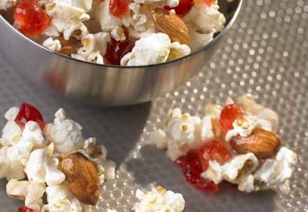 Cherry Almond Popcorn Clusters recipe
