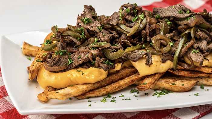 Loaded Philly Cheesesteak Fries recipe