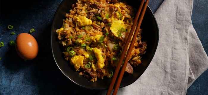 Beef Bulgogi and Kimchi and Egg Fried Rice recipe