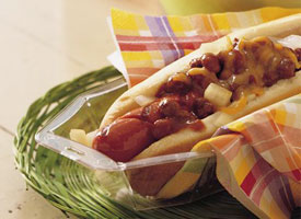 Grilled Foot Long Coney Dogs