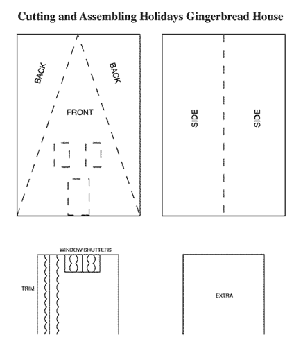 Gingerbread House template