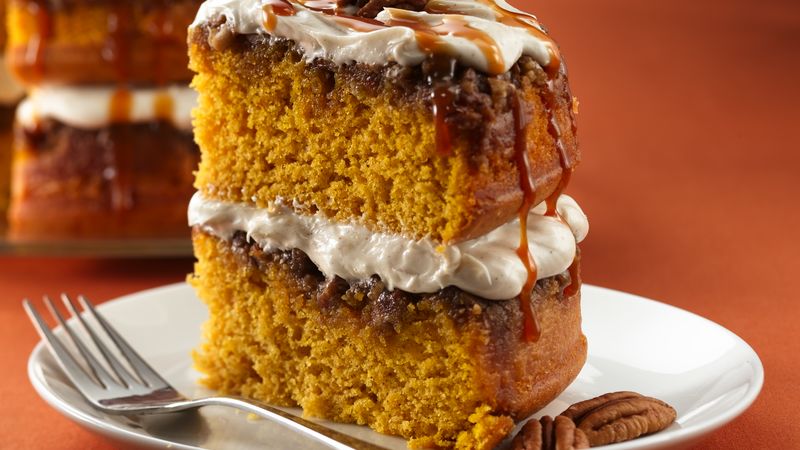 Praline Pumpkin Cake recipe
