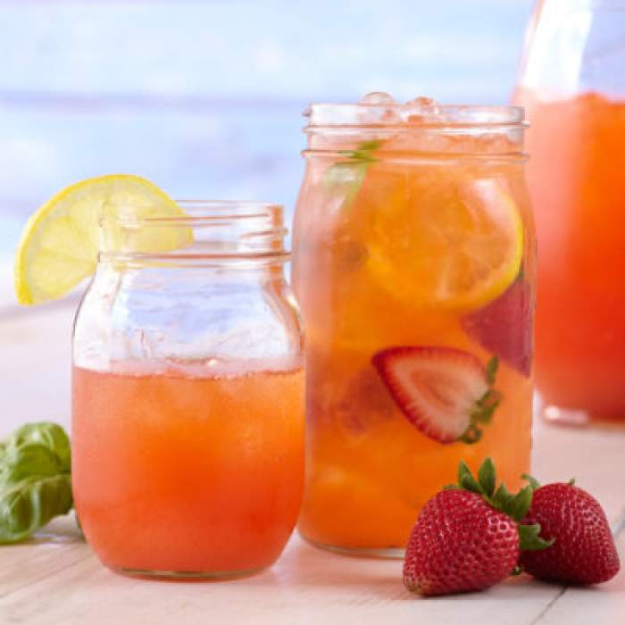Basil Strawberry Lemonade
