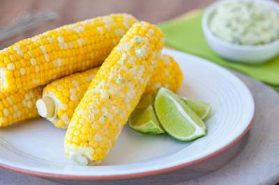 Corn with Jalapeno Lime Butter