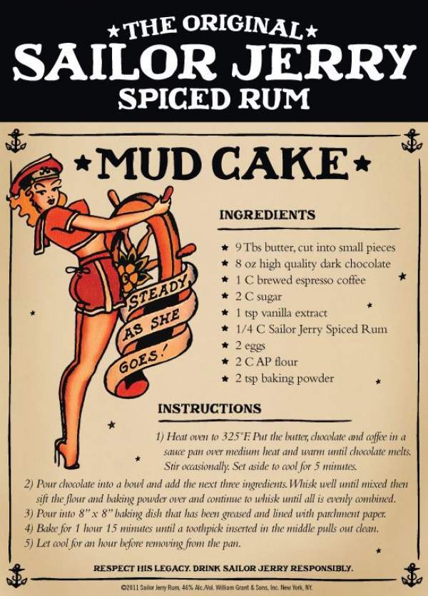 Sailor Jerry Spiced Rum Mud Cake