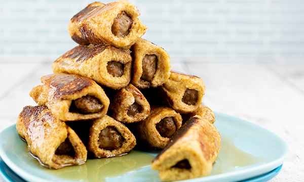 Sausage French Toast Roll-Ups recipe