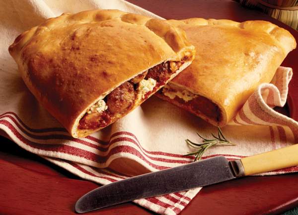 Party-Size Sausage Calzone recipe