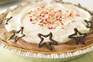 Peppermint Chocolate Pudding Pie