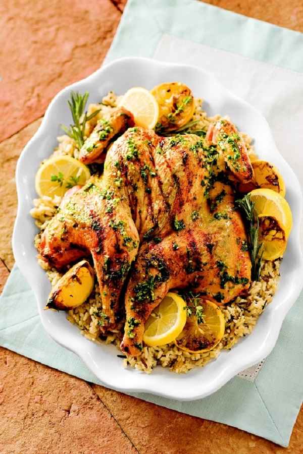 Butterflied Herb and Lemon Grilled Chicken recipe