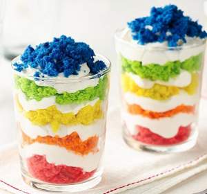 End of the Rainbow Cookie Parfaits