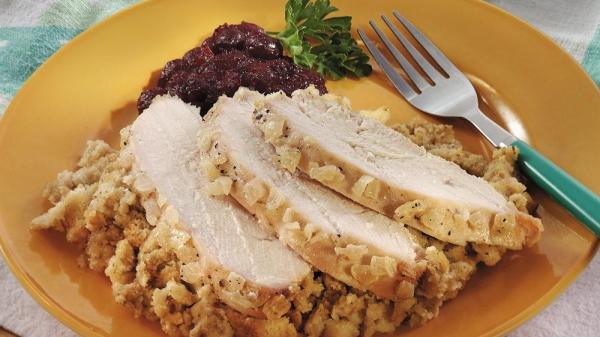 Slow-Cooked Turkey and Stuffing