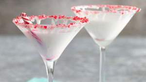 White Chocolate Peppermint Marshmallow Martini