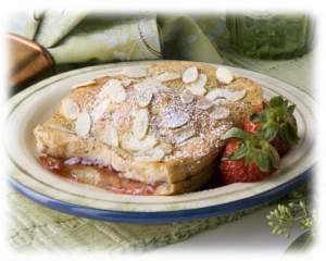 Baked Strawberry Almond French Toast