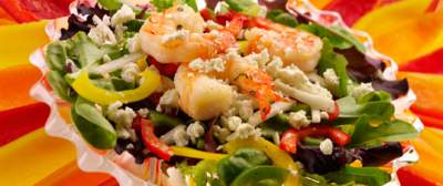 Feta and Cool Shrimp Summer Salad