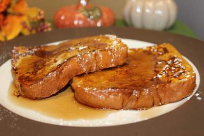 Pumpkin Dipped French Toast