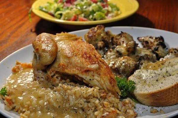 Chicken with Rice Stuffing recipe
