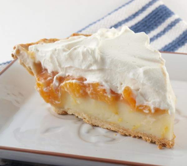 No Bake Peach Cream Pie recipe